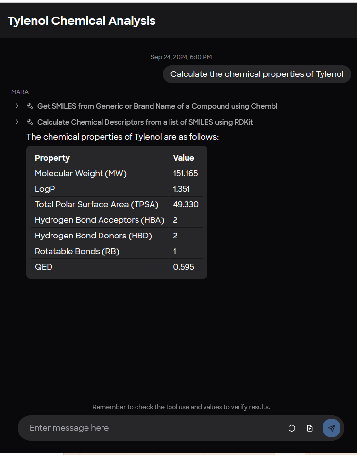 MARA AI assistant for molecular analysis